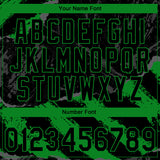 Custom Stitched Black Grass Green-Steel Gray 3D Pattern Design Splash Sports Pullover Sweatshirt Hoodie