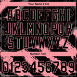 Custom Stitched Black Medium Pink-Steel Gray 3D Pattern Design Splash Sports Pullover Sweatshirt Hoodie