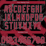 Custom Stitched Black Crimson Steel Gray-Gray 3D Pattern Design Splash Sports Pullover Sweatshirt Hoodie