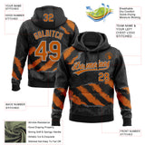 Custom Stitched Black Texas Orange Steel Gray-Gray 3D Pattern Design Splash Sports Pullover Sweatshirt Hoodie