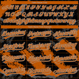 Custom Stitched Black Texas Orange Steel Gray-Gray 3D Pattern Design Splash Sports Pullover Sweatshirt Hoodie