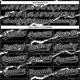 Custom Stitched Black White 3D Pattern Design Torn Paper Style Sports Pullover Sweatshirt Hoodie