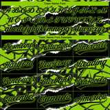 Custom Stitched Black Neon Green-White 3D Pattern Design Torn Paper Style Sports Pullover Sweatshirt Hoodie