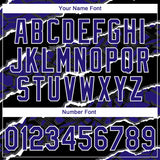 Custom Stitched Black Dark Purple-White 3D Pattern Design Torn Paper Style Sports Pullover Sweatshirt Hoodie