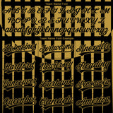 Custom Stitched Black Old Gold 3D Pattern Design Line Sportswear Pullover Sweatshirt Hoodie