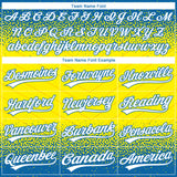 Custom Stitched Blue White-Light Yellow 3D Pattern Design Line Sportswear Pullover Sweatshirt Hoodie