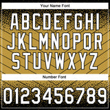 Custom Stitched Black White-Old Gold 3D Pattern Design Line Sportswear Pullover Sweatshirt Hoodie