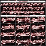 Custom Stitched Black White-Red 3D Pattern Design Line Sportswear Pullover Sweatshirt Hoodie