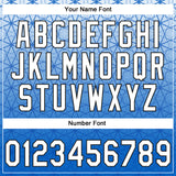 Custom Stitched Blue White-Black 3D Pattern Design Gradient Line Sportswear Pullover Sweatshirt Hoodie