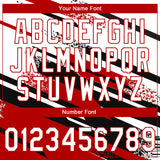 Custom Stitched Red White-Black 3D Pattern Design Line Sportswear Pullover Sweatshirt Hoodie