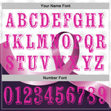 Custom White Deep Pink-Purple 3D Pink Ribbon Breast Cancer Awareness Women Health Care Support Sports Pullover Sweatshirt Hoodie