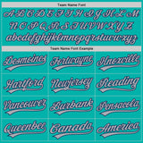 Custom Stitched Aqua Gray-Navy Baseball Pullover Sweatshirt Hoodie