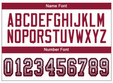 Custom White Cardinal-Black Drift Fashion Football Jersey
