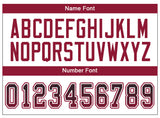 Custom Black Cardinal-White Drift Fashion Football Jersey