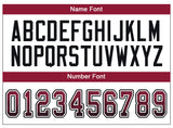 Custom Cardinal Black-White Drift Fashion Football Jersey