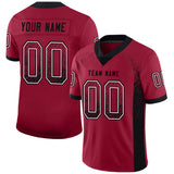 Custom Cardinal Black-White Drift Fashion Football Jersey