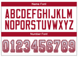 Custom White Red-Gray Drift Fashion Football Jersey