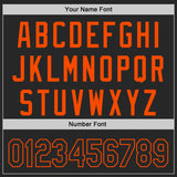 Custom Black-Orange Authentic Baseball Jersey