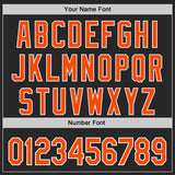 Custom Black Orange-White Authentic Baseball Jersey