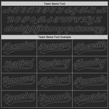 Custom Black-Steel Gray Authentic Baseball Jersey