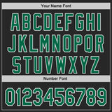 Custom Black Kelly Green-White Authentic Baseball Jersey