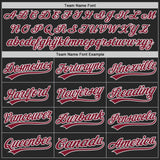Custom Black Crimson-White Authentic Baseball Jersey