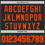 Custom Black-Orange Authentic Baseball Jersey