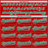 Custom Red Kelly Green-White Authentic Baseball Jersey