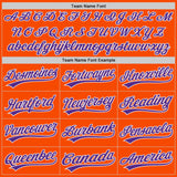 Custom Orange Purple-White Authentic Baseball Jersey