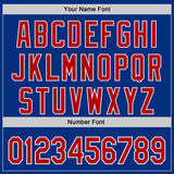 Custom Royal Red-White Authentic Baseball Jersey
