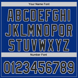 Custom Royal Black-White Authentic Baseball Jersey