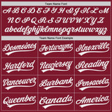 Custom Crimson-White Authentic Baseball Jersey