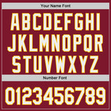 Custom Crimson White-Yellow Authentic Baseball Jersey