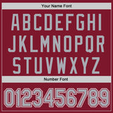 Custom Crimson Gray-White Authentic Baseball Jersey