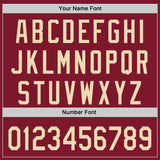 Custom Crimson-Cream Authentic Baseball Jersey