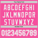 Custom Pink-White Authentic Baseball Jersey