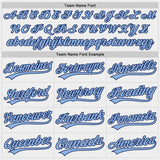 Custom White Light Blue-Navy Authentic Baseball Jersey