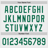 Custom White-Kelly Green Authentic Baseball Jersey