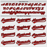 Custom White Red-Black Authentic Baseball Jersey