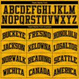 Custom Gold Black Color Block Round Neck Sublimation Basketball Suit Jersey