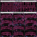 Custom Black Pink Fragment Art Round Neck Sublimation Basketball Suit Jersey