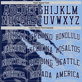 Custom Graffiti Pattern Navy Light Blue-White Scratch Round Neck Sublimation Basketball Suit Jersey