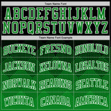 Custom Black Grass Green-White Gradient Square Shapes Round Neck Sublimation Basketball Suit Jersey