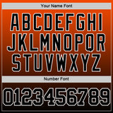 Custom Orange Black-White Gradient Square Shapes Round Neck Sublimation Basketball Suit Jersey