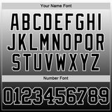 Custom White Black Fade Fashion Round Neck Sublimation Basketball Suit Jersey