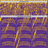 Custom Purple Yellow Splash Round Neck Sublimation Basketball Suit Jersey