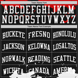 Custom Black White-Red Fragment Art Round Neck Sublimation Basketball Suit Jersey