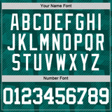 Custom Green White Line Round Neck Sublimation Basketball Suit Jersey