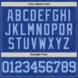 Custom Royal Light Blue Dot Round Neck Sublimation Basketball Suit Jersey