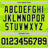 Custom Neon Green Black-White Line Round Neck Sublimation Basketball Suit Jersey